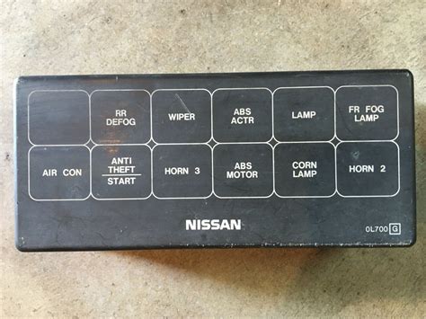 Nissan Maxima relay diagram